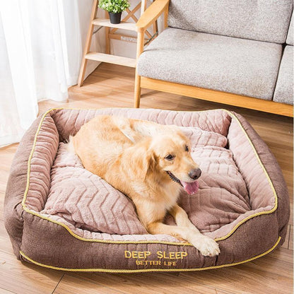 Lit thermique épais Lighteme pour grands chiens (2 couleurs et 4 tailles)