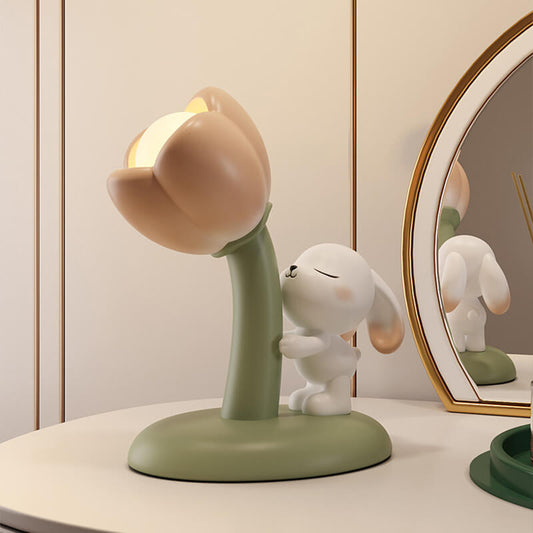 Lighteme Tulip Flowers Bunny Tischlampe