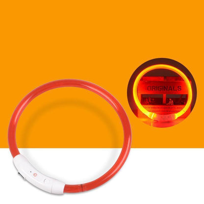 Lighteme USB Charging LED Flashing Safety Dog Collar (7 colors & 3 sizes)