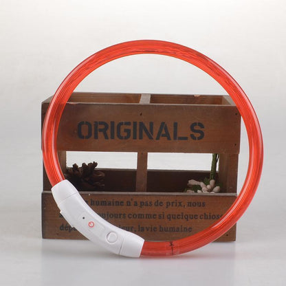 Lighteme USB Charging LED Flashing Safety Dog Collar (7 colors & 3 sizes)