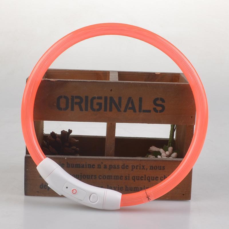 Lighteme USB Charging LED Flashing Safety Dog Collar (7 colors & 3 sizes)