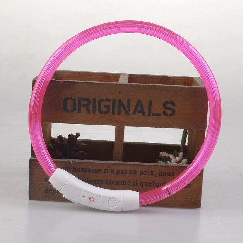 Lighteme USB Charging LED Flashing Safety Dog Collar (7 colors & 3 sizes)