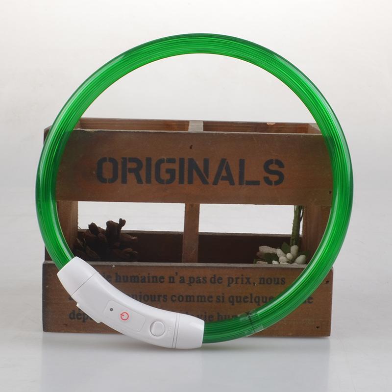 Lighteme USB Charging LED Flashing Safety Dog Collar (7 colors & 3 sizes)