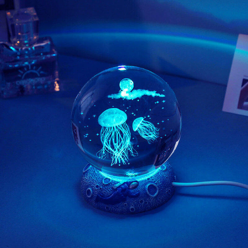 Veilleuse boule de cristal Lighteme Underwater World