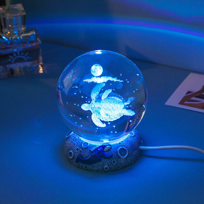 Veilleuse boule de cristal Lighteme Underwater World