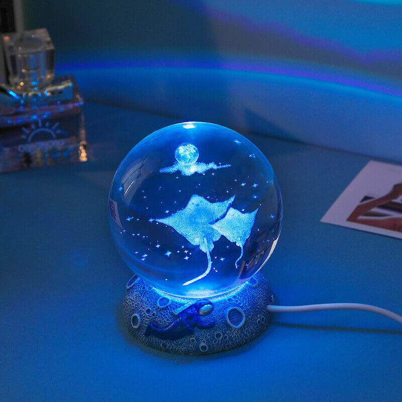 Veilleuse boule de cristal Lighteme Underwater World