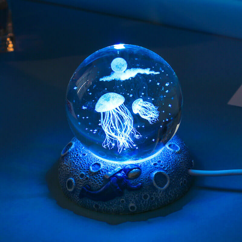 Veilleuse boule de cristal Lighteme Underwater World