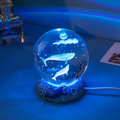 Veilleuse boule de cristal Lighteme Underwater World