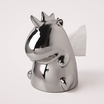 Lighteme Einhorn-Taschentuchbox aus Keramik