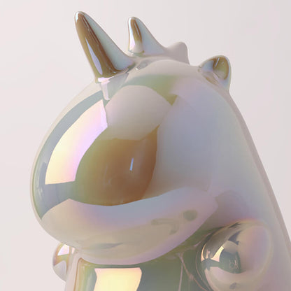 Lighteme Einhorn-Taschentuchbox aus Keramik