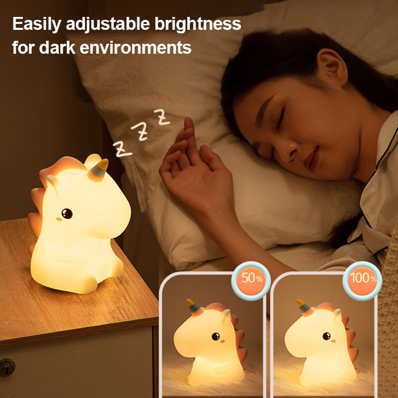 Veilleuse en silicone Licorne Lighteme 