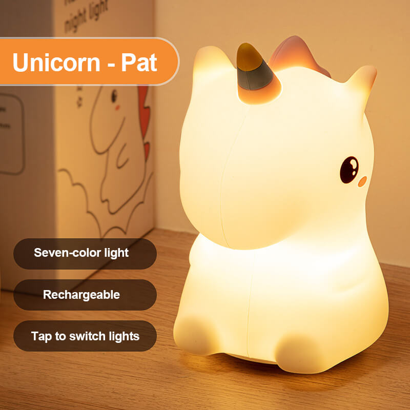 Veilleuse en silicone Licorne Lighteme 