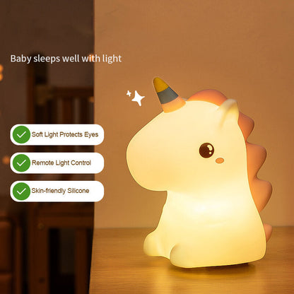 Veilleuse en silicone Licorne Lighteme 
