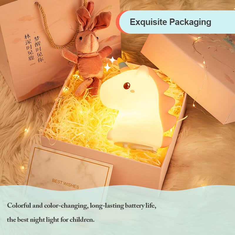 Veilleuse en silicone Licorne Lighteme 