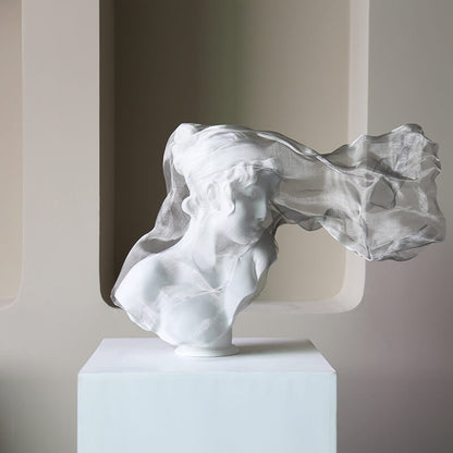 Lighteme Schleiermädchen-Dekoration aus Kunstharz