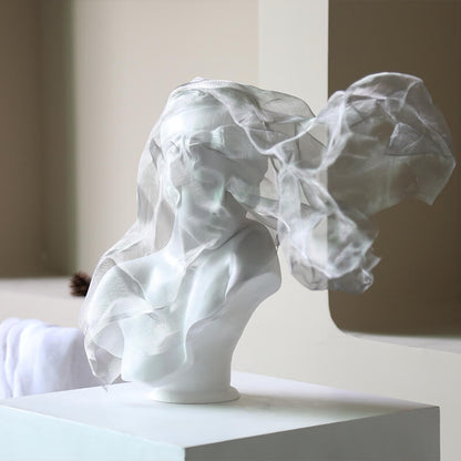 Lighteme Schleiermädchen-Dekoration aus Kunstharz