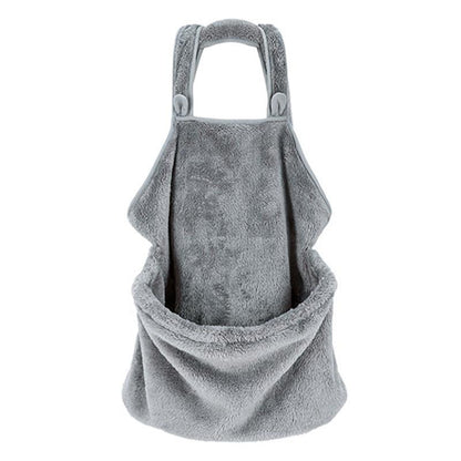 Lighteme Samtweiche Katzen-Schlafschürze, lässige Ausgehtasche