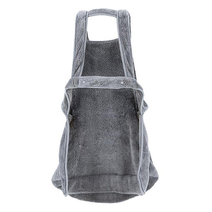 Lighteme Samtweiche Katzen-Schlafschürze, lässige Ausgehtasche