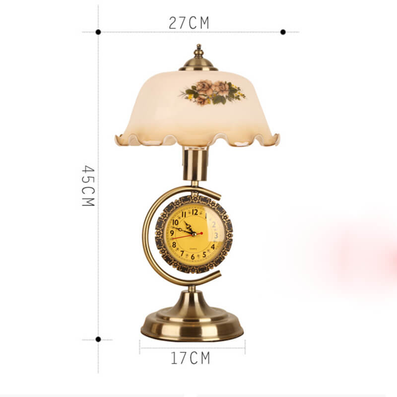 Lighteme Vintage Clock Desk Lamp