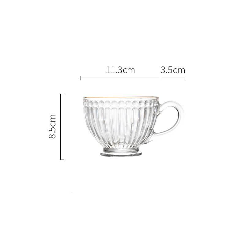 Lighteme Vintage Embossed Glass Cup