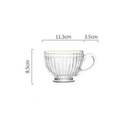 Lighteme Vintage Embossed Glass Cup