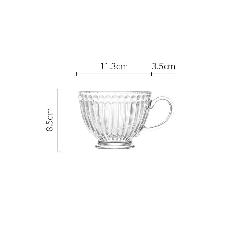 Lighteme Vintage Embossed Glass Cup