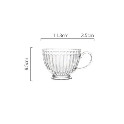 Lighteme Vintage Embossed Glass Cup