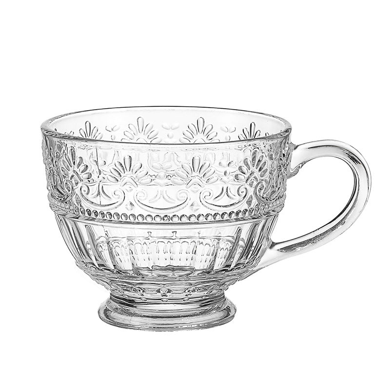 Lighteme Vintage Embossed Glass Cup