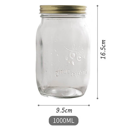 Lighteme Vintage-Vorratsdose aus geprägtem Glas