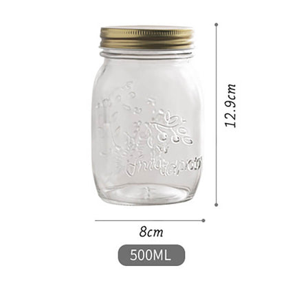 Lighteme Vintage-Vorratsdose aus geprägtem Glas