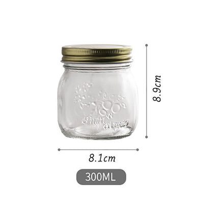 Lighteme Vintage-Vorratsdose aus geprägtem Glas