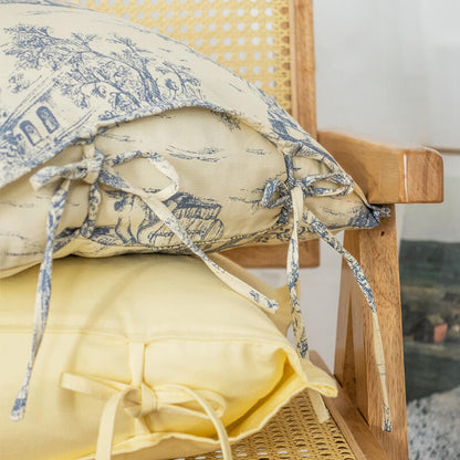 Housse de coussin en coton à motif floral vintage Lighteme