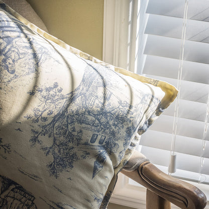 Housse de coussin en coton à motif floral vintage Lighteme