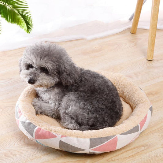Lighteme Warm Soft Sleeping Round Pet Nest (4 colors & 2 sizes)