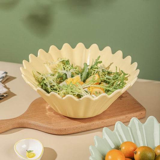 Lighteme Keramikschüssel mit gewelltem Rand