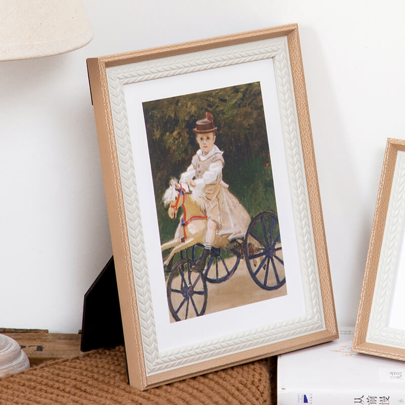 Cadre photo texturé Lighteme en forme de tige de blé