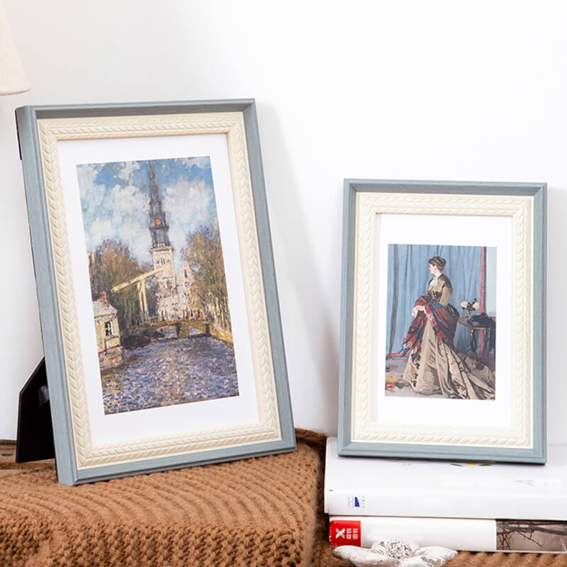 Cadre photo texturé Lighteme en forme de tige de blé