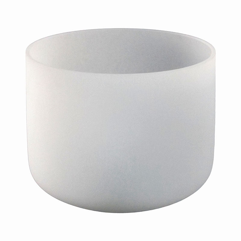 Lighteme White Frosted Crystal Singing Bowl 7"~14" Chakra Healing Bowls Meditation Yago Quartz Sound Bowl 430Hz/440Hz