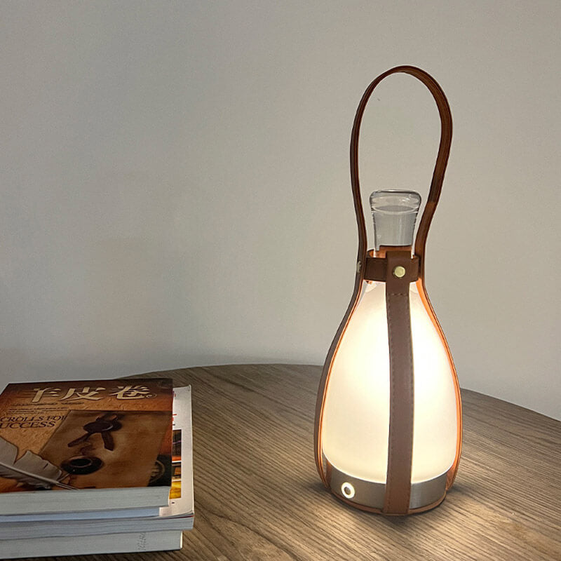 Lampe de table bouteille de vin Lighteme