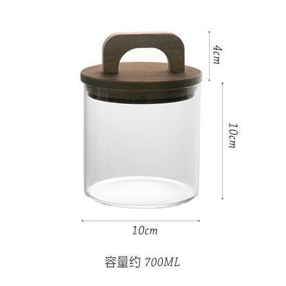 Lighteme Vorratsglas mit Holzgriff