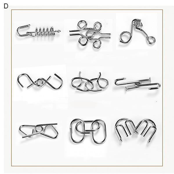 Maillon Lighteme à neuf anneaux entrelacés (7 types)