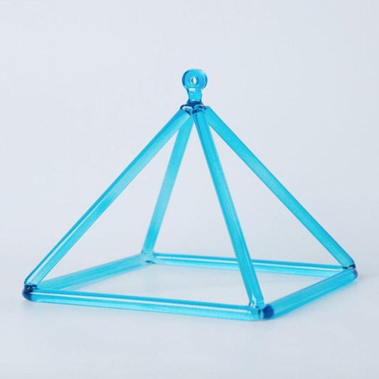 Blue Quartz Crystal Singing Pyramid Sound Healing Triangle Chakra Meditation Instrument - HLURU.SHOP