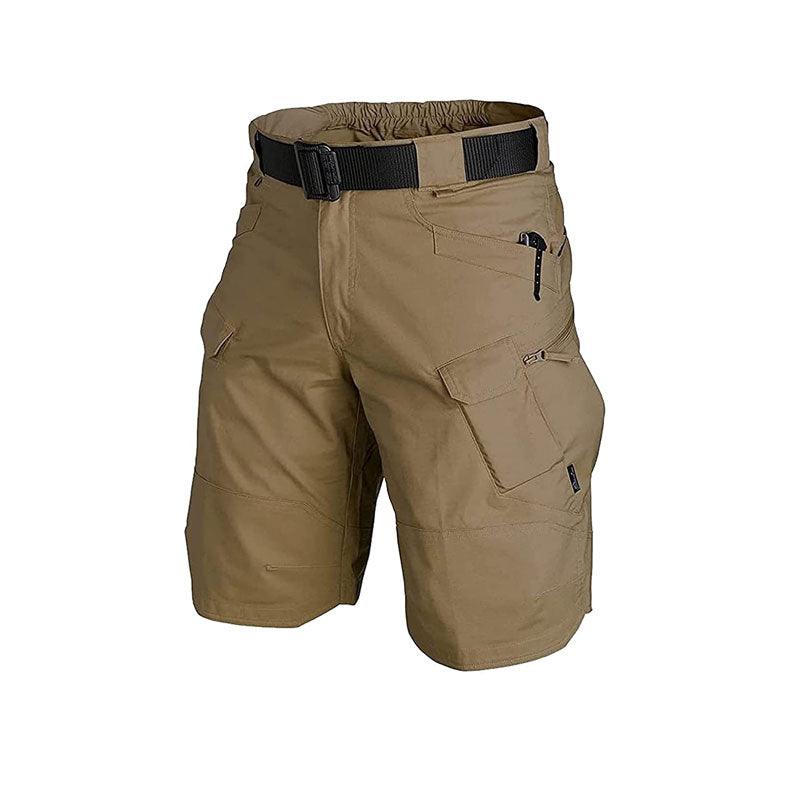 Lighteme Short tactique pour homme 11" Imperméable Randonnée Pêche Respirant Séchage rapide Short cargo court (SANS ceinture) 