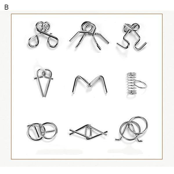 Maillon Lighteme à neuf anneaux entrelacés (7 types)