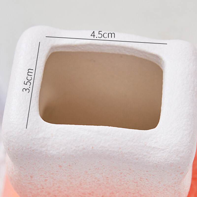 Lighteme Cute Cat Back View Ceramic Vase