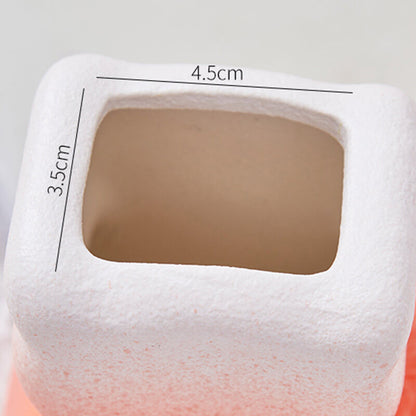 Lighteme Cute Cat Back View Ceramic Vase