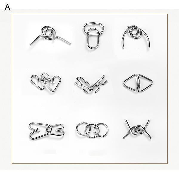 Maillon Lighteme à neuf anneaux entrelacés (7 types)