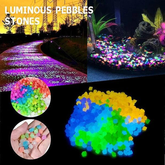 Galets de jardin luminescents Lighteme | Paquet de 100