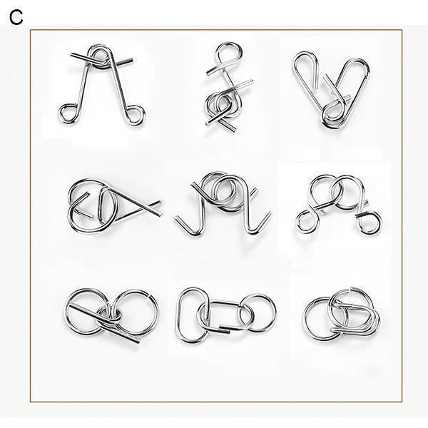 Maillon Lighteme à neuf anneaux entrelacés (7 types)