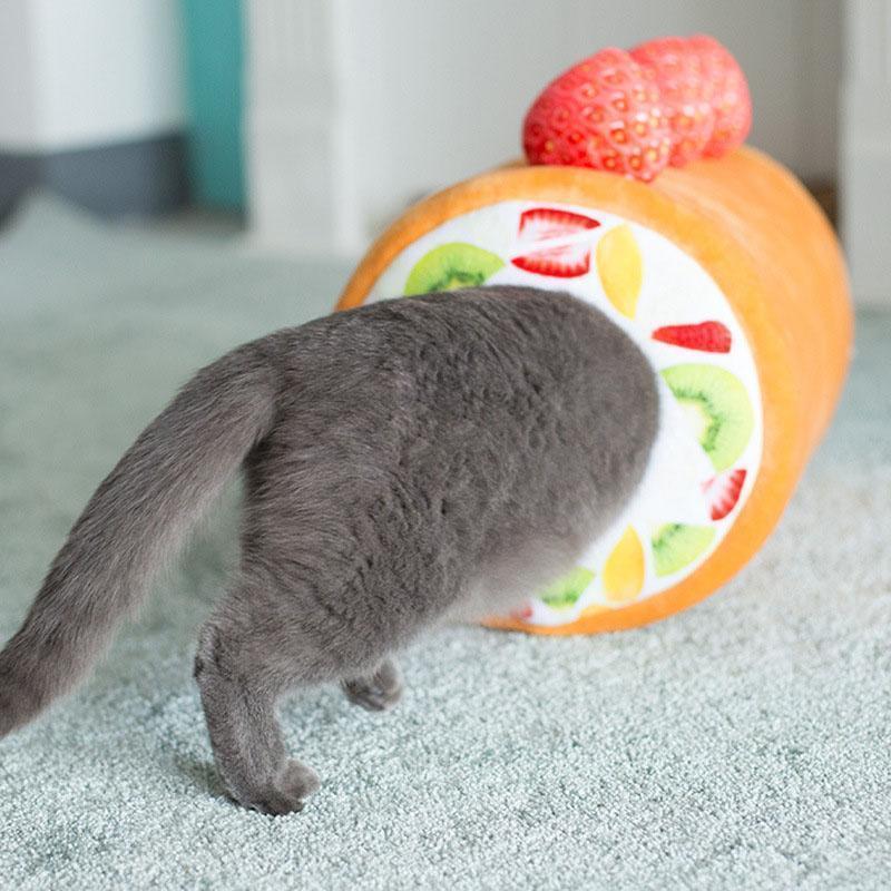 Lighteme Extra Plush Cat Fruit Roll Bed